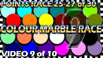 24 Colour Marble Race - Points Race 25-27 of 30 - Video 9 of 10 - Algodoo