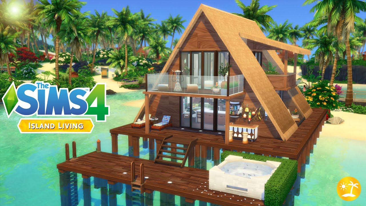 The Sims 4 A Frame Beach House Island Living YouTube