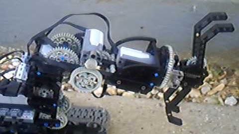 lego power functions robotic arm close up