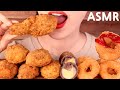 ASMR KOREAN SPICY CHICKEN+CHEESE BALL+SHRIMP RING eating sounds MUKBANG 뿌리고치킨 먹방咀嚼音チキン+チーズボール+エビフライ
