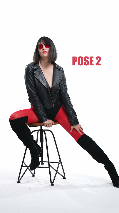 Three Cool Poses on a Stool