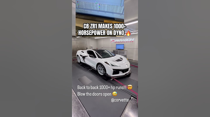 C8 ZR1 Makes 1000+ Horsepower On Dyno! (World’s First) 🔥 #chevy #corvette #zr1 #car #automobile