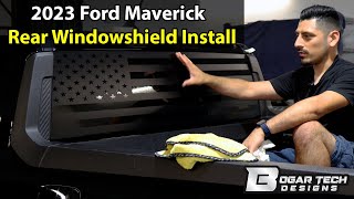 Ford Maverick 2022-2025 Rear Window American Flag Decal Install