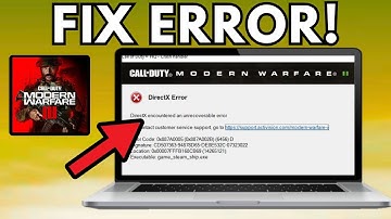 How To Fix Call of Duty Modern Warfare 2 DirectX Error