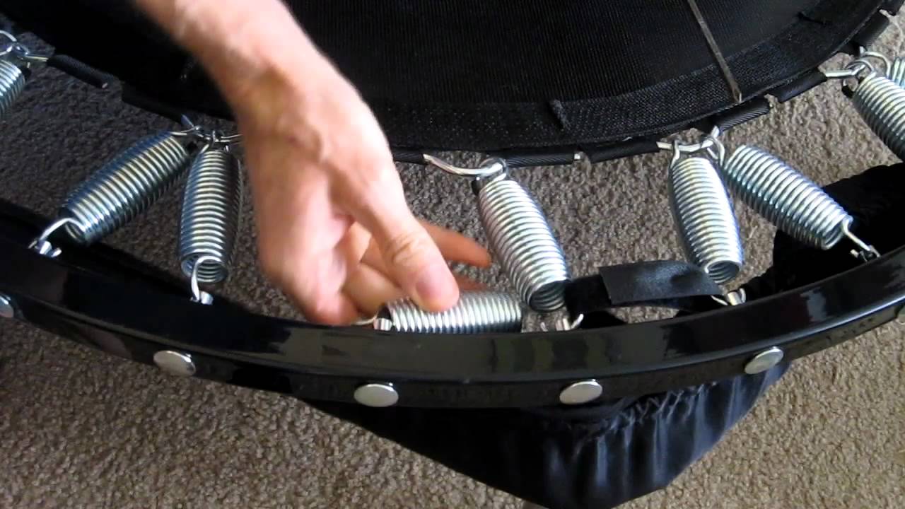 Needak Rebounder Mat Spring Removal YouTube