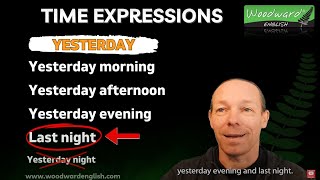 Yesterday Today Tomorrow + Parts of the Day | Learn English Time Expressions by Woodward English 2,568 views 5 days ago 3 minutes, 31 seconds