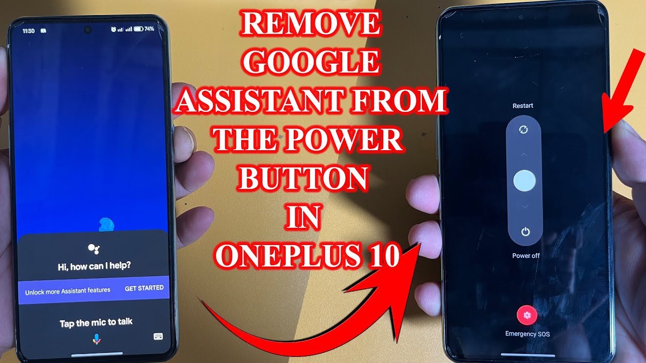 How to remove Google Assistant on the power button on OnePlus 10 T ...