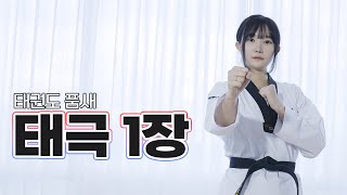 지의사범) 태권도품새 | 태극1장