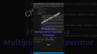 How to Use Multiplication in Python