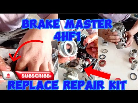 how to replace repair kit brake master isuzu 4HF1