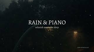 3 HOURS SOOTHING PIANO RAIN BLACK SCREEN SLEEP