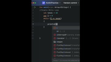 Simple While Loop statement in Kotlin | #shorts #kotlin #beginners