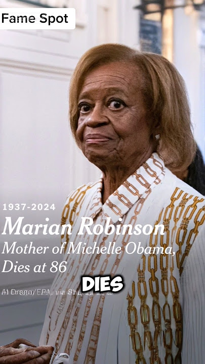 RIP: Marian Robinson, Michelle Obama's Mother, Passes Away at 86 #shorts