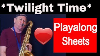 Video thumbnail of "*Twilight Time* Saxophon Solo Tenor Sax Alto Sax Backingtrack/Playalong Noten sheet music Sax Coach"