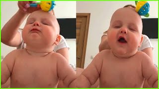 All stress will melt away when you watch this video   Funniest Baby Reactions When Massages