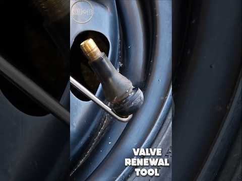 Car Tire Valve Renewal - Without Removing the Tire #valvestem #tirevalve #newtirevalve