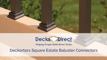 Square Estate Baluster Connectors by Deckorators