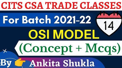 OSI Model (Concept + Mcqs) in Hindi | ISO-OSI Model MCQs | Computer Networks | OSI MODEL |