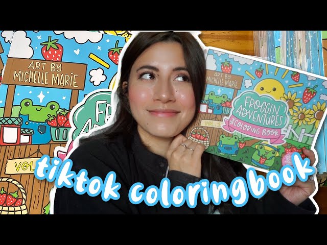 Coloring with art markers 🍕#coloring #coloringbook #coloringin #alcoh
