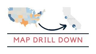 simple map drill down in tableau with dynamic zone visibility