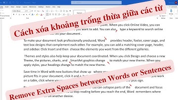Cách xóa bỏ khoảng trống thừa giữa các từ trong word | Remove Extra Spaces between Words #tinhocdao