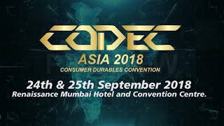 Codec Asia - 24th & 25th September 2018