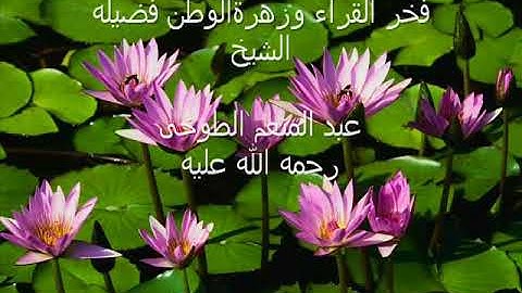 الشيخ عبد المنعم الطوخي رحمة الله عليه  ورائعه سورة الرحمن والواقعة