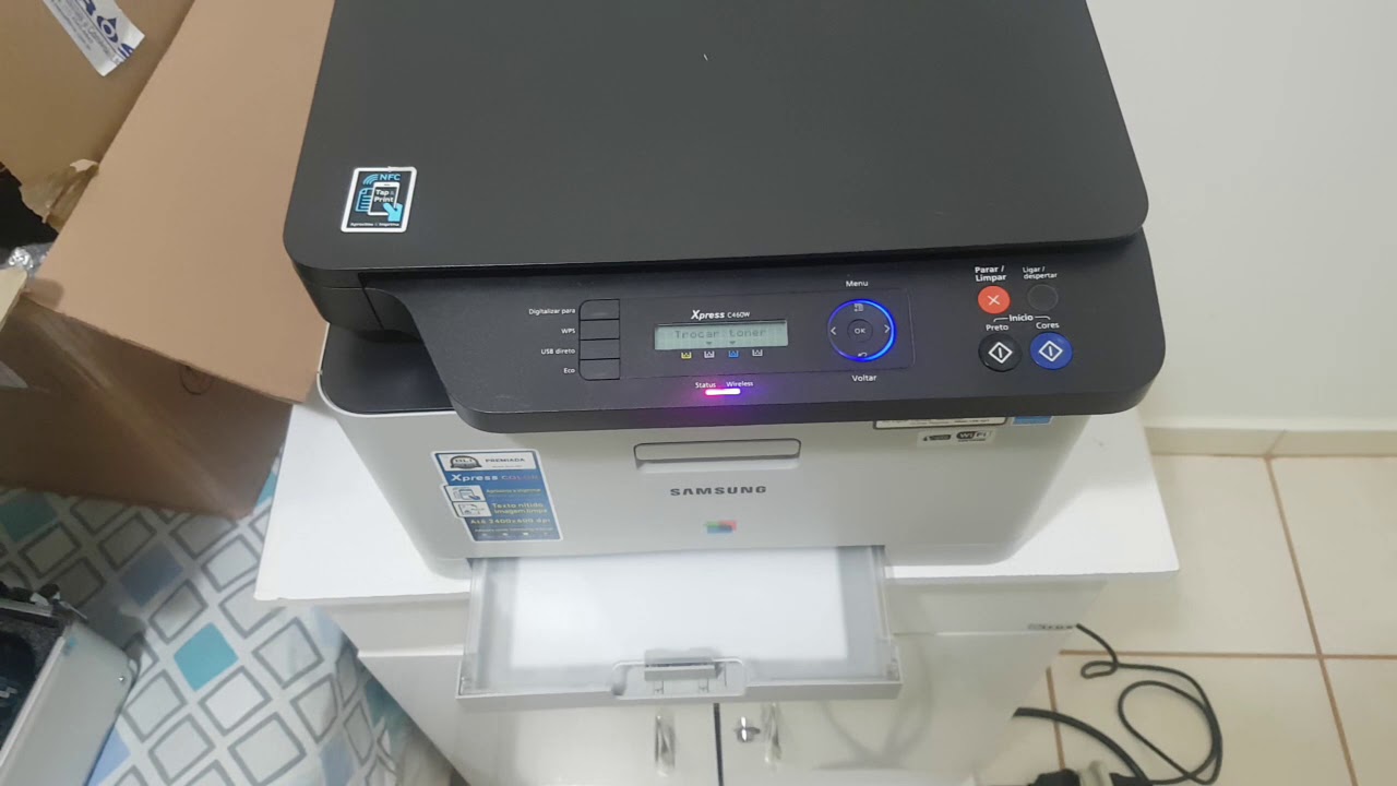 Teste impressão colorida Samsung C460W