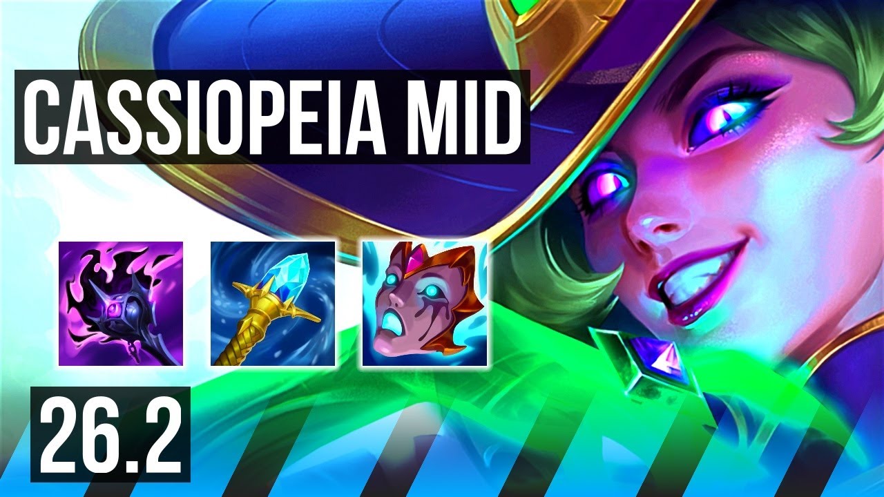 CASSIOPEIA vs VIKTOR (MID) | Arcane Comet, Good KDA: 12/2/11 | NA Master | 26.2
