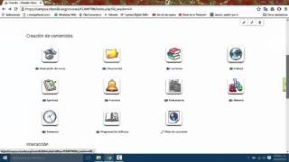 Creacion de contenidos en plataforma Chamilo