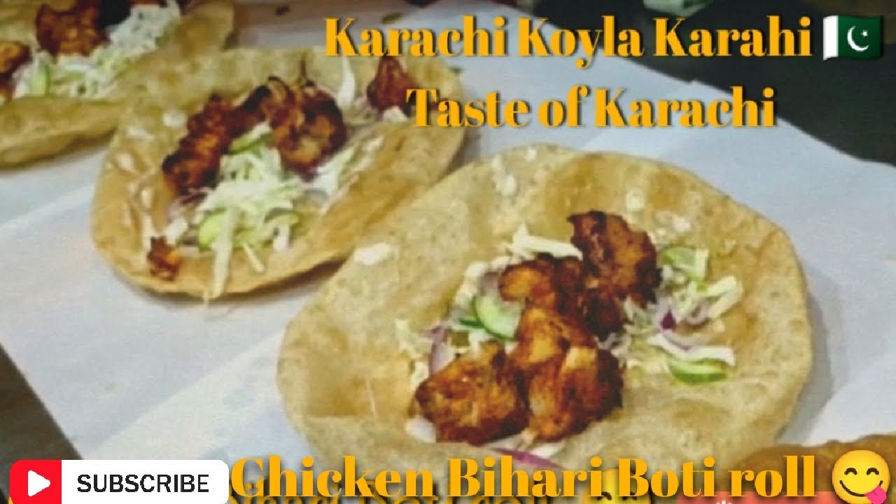 Karachi Famous Bihari Boti Roll 😋 - YouTube