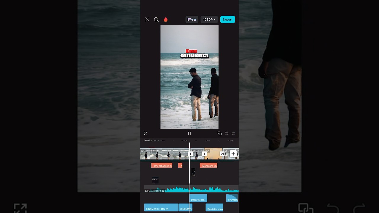How to edit in CAPCUT pro tutorial | Tamil tutorial videos ​⁠