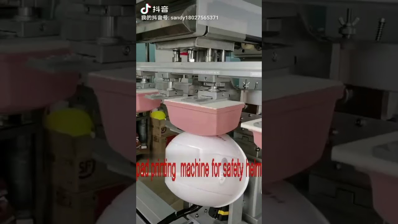 4 colors independent silicone rubber head pad printing machine