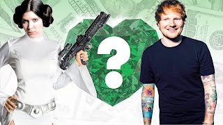 WHO’S RICHER? - Carrie Fisher or Ed Sheeran? - Net Worth Revealed!