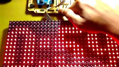 Project V - 39. Countdown Timer with Panel Matrix P10 Module(English Version)