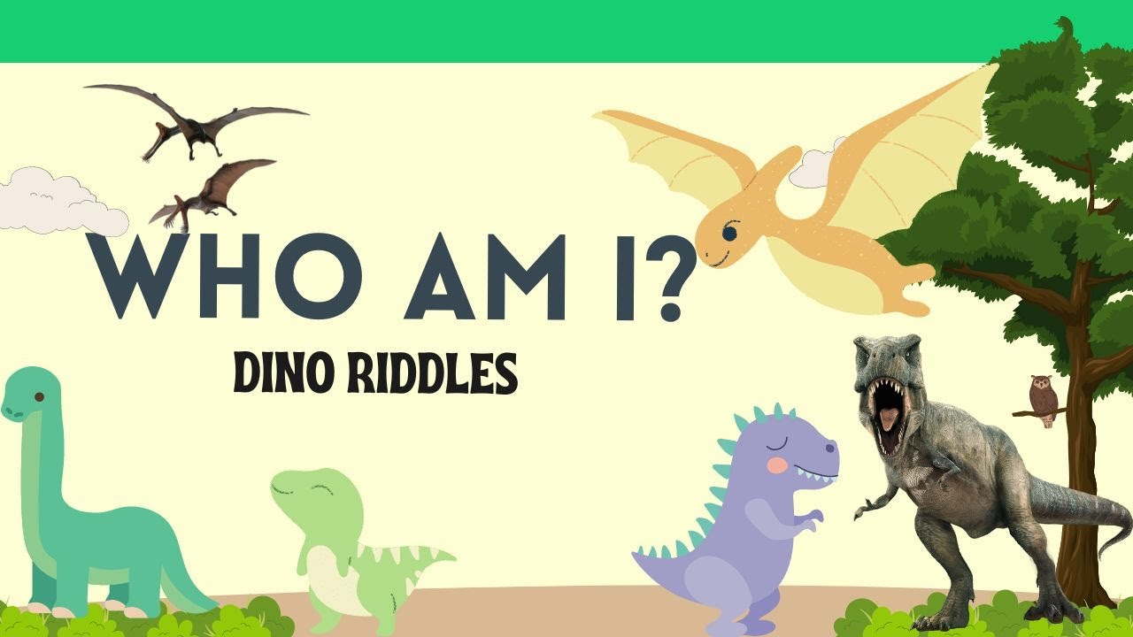 Dino Riddles Guess the Dinosaurs Fun Activity YouTube