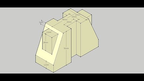 10. Visualizing drawings in 3D  | orthographic projection | isometric