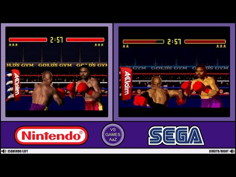 Foreman For Real (Super Nintendo VS Sega Genesis) side by side comparison