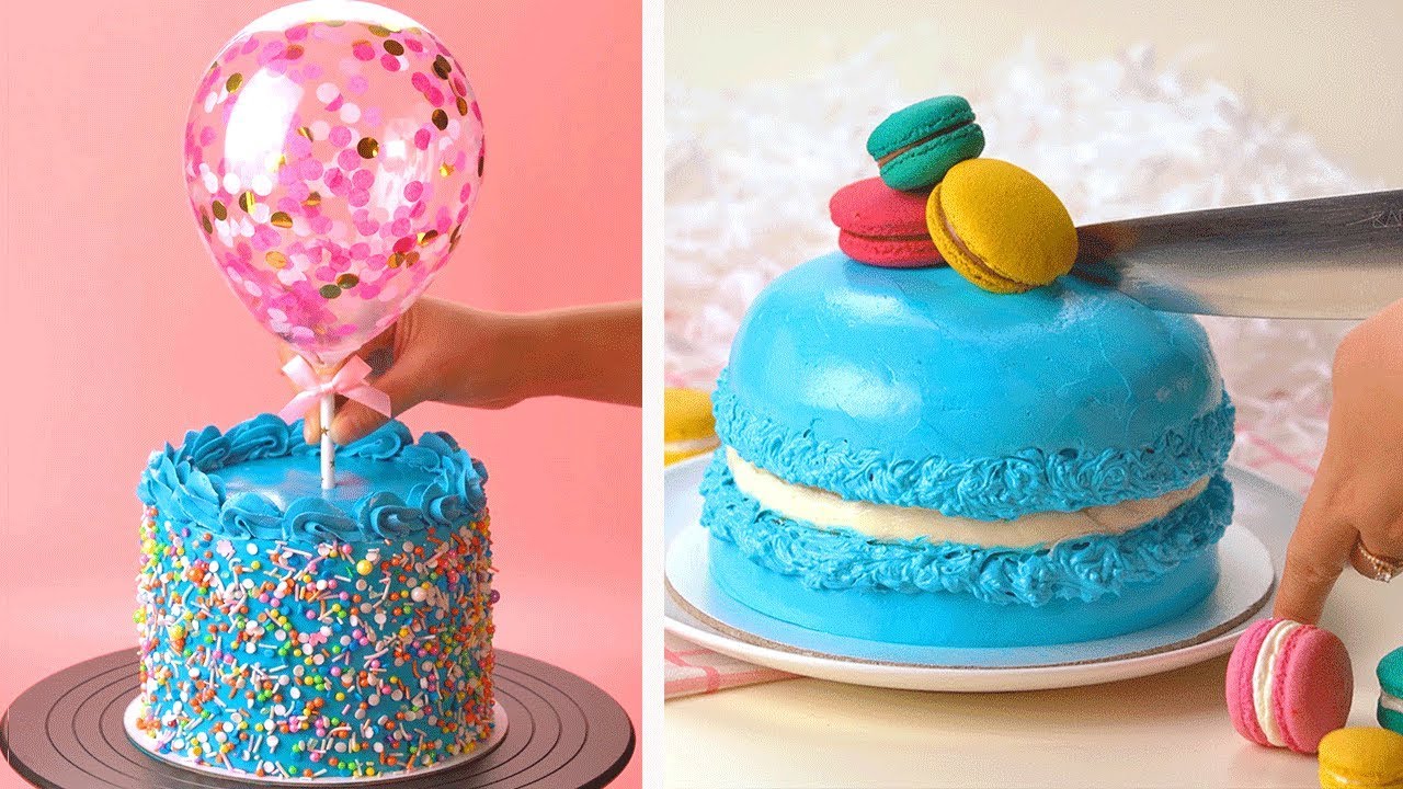 Easy Color Cake Recipes | How To Make Cake Decorating Ideas | So Yummy