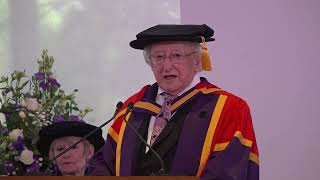 President Higgins receives Honorary Doctorate from the University of Manchester