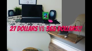 Hi again, lovelies! I made this super easy and fast DIY Floating desk for only 27 dollars including the wallpaper from the Dollar Tree! 