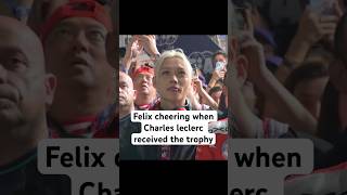 Felix when Charles Leclerc received the trophy ❤️😍 #straykids #kpop #felix #skz #f1 #charlesleclerc News