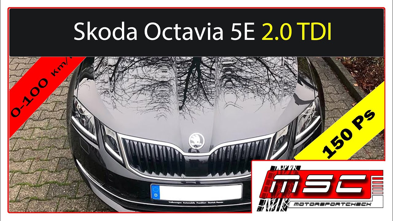 Skoda Octavia 5E Facelift 2.0 TDI 150 Ps DSG 0-100 100-200