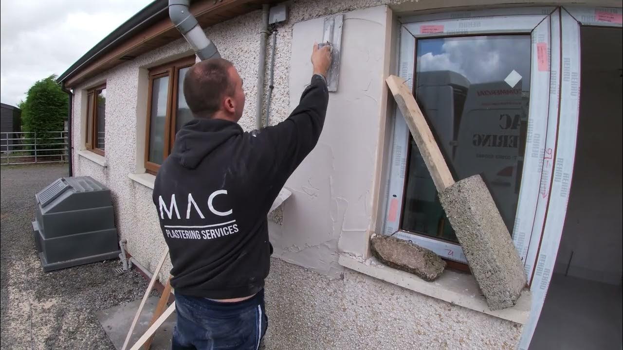 How to patch pebble dash drydash render wall tips plastering cement