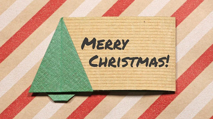 How to Make an Origami Christmas Tree Gift Tag (Grace Matthews)