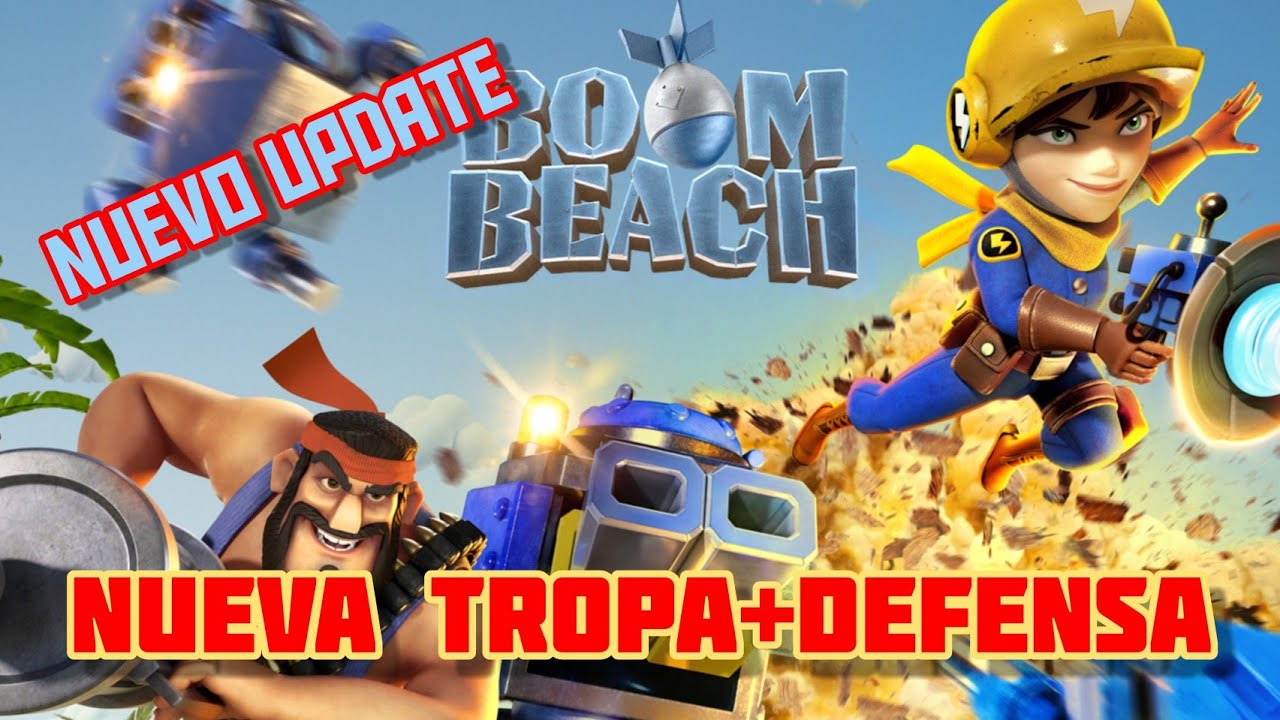 Nuevo Update en boom beach con tropa+defensa nuevos YouTube