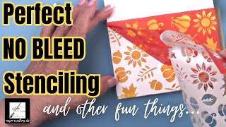 How to use Stencils CORRECTLY with NO BLEEDING 6 Different Techniques