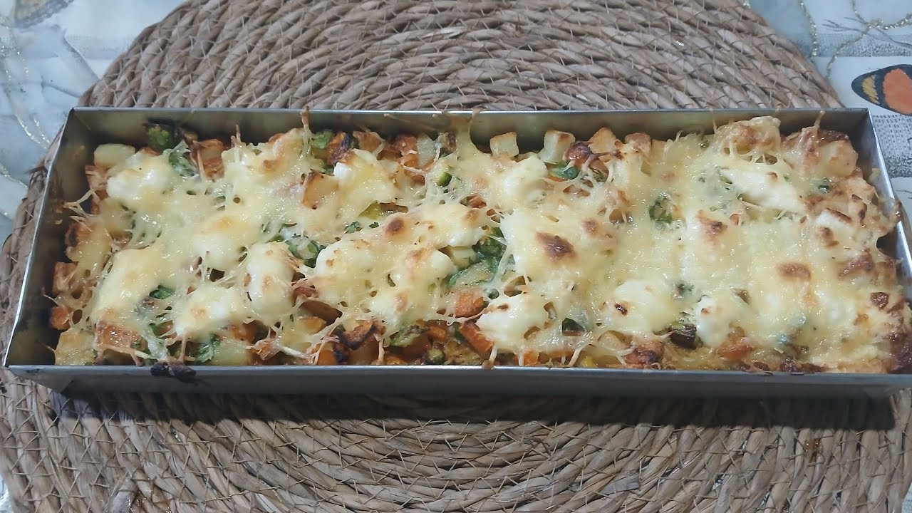 غراتان خضراء مفرمج وبزاف بنين 😋بدون لحوم سهل وإقتصادي أسهل منو مكاااش😍