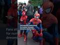 Hundreds of Spider-People gathered in Argentina to try to break a world record #itvnews #spiderman