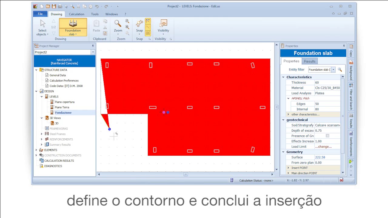Vídeo Tutorial de EdiLus - Inserir uma laje de fundação - ACCA software ...